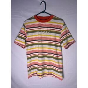 GUESS Brighton Multicolor Striped Tee Shirt Men's Size Small